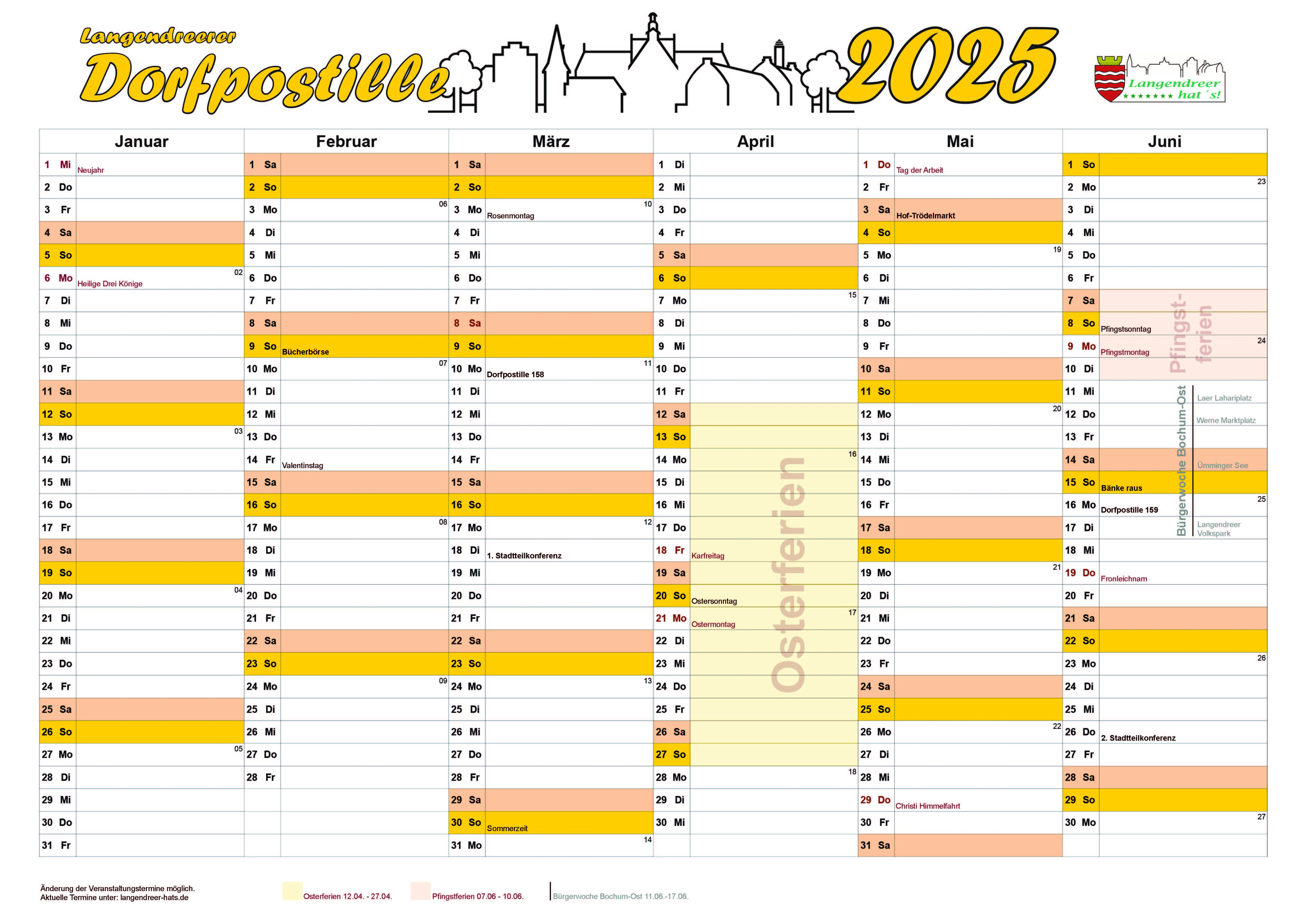 Kalender 2025